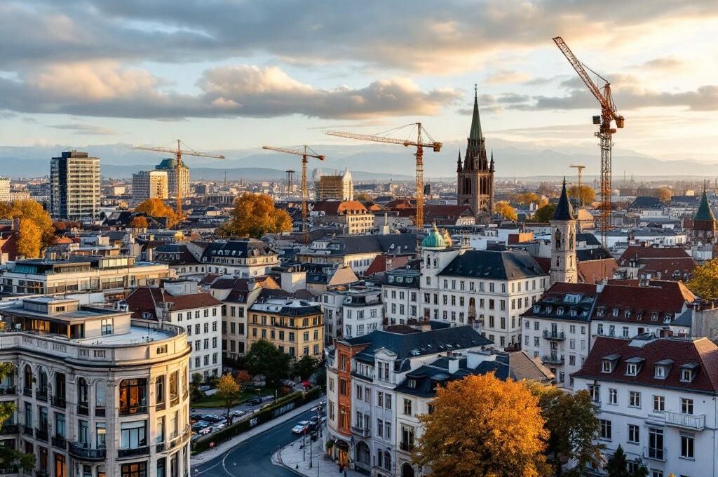 Stadtplanung Blick auf eine Stadt
