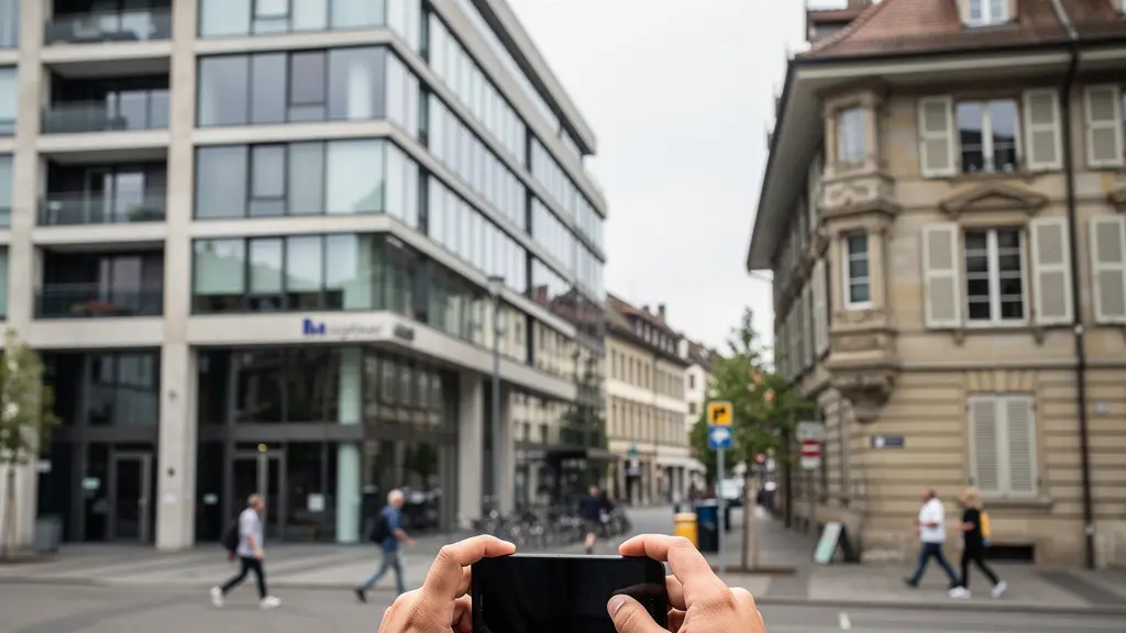 Moderner Neubau neben historischem Basler Gebäude zeigt Immobilienentwicklung